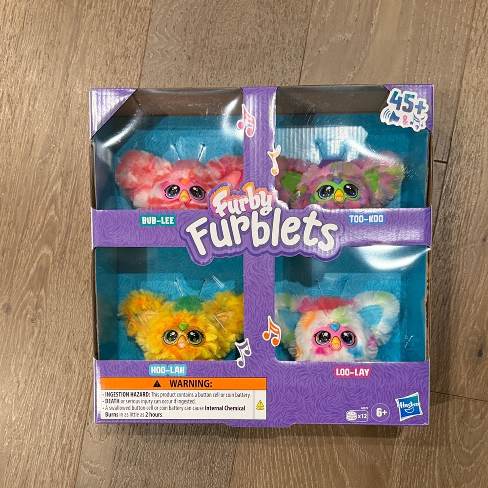 Set of 4 Furby Furblets. NWT.